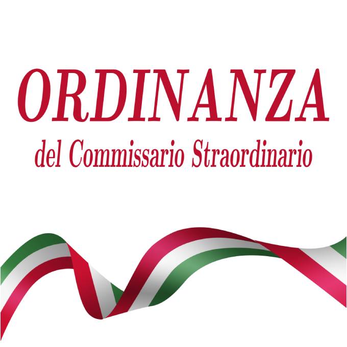 Ordinanza del Commissario Straordinario