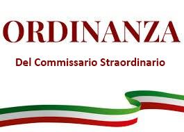 Ordinanza del Commissario Straordinario